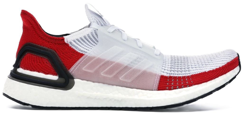 Giày Adidas UltraBoost 19 'White Scarlet' EF1341