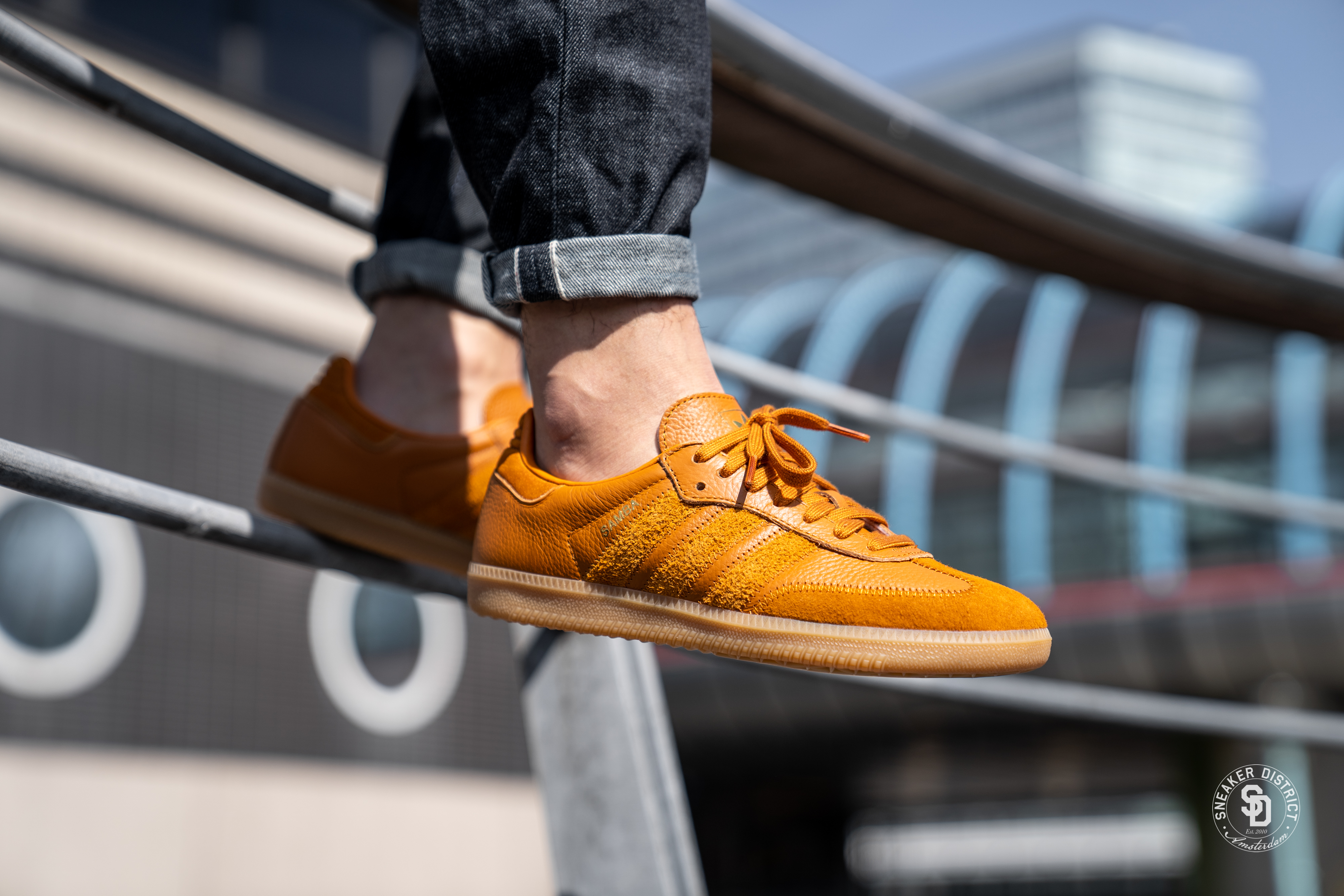 Giay Adidas x Jonah Hill Samba Craft Ochre 'Orange' FX1471