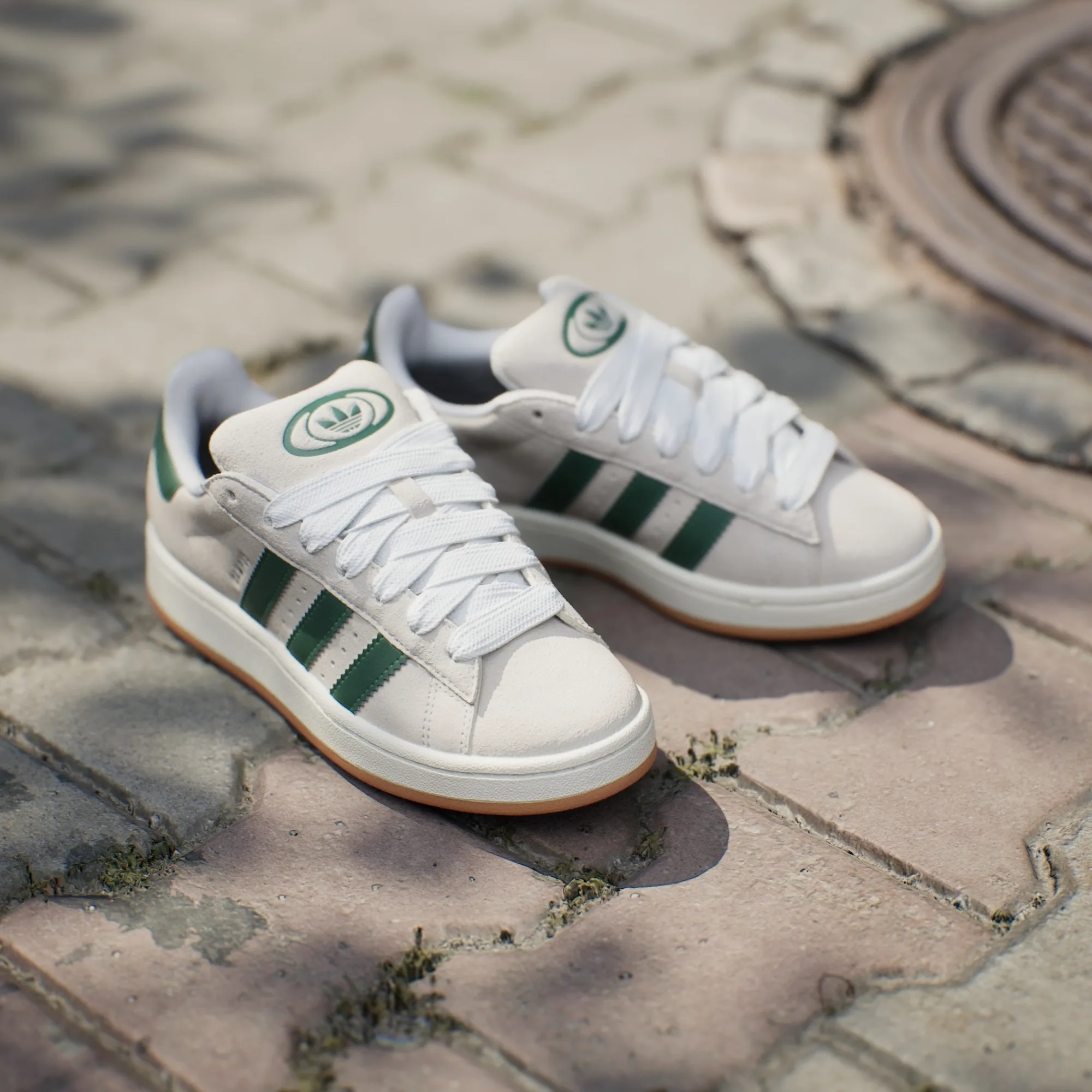 Giay Adidas Originals Campus 00S 'Beige Green' GY0038