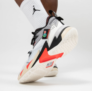 Alternative view of Giày Nike Jordan Why Not Zer0.3 White Bright Crimson Black CD3003-101