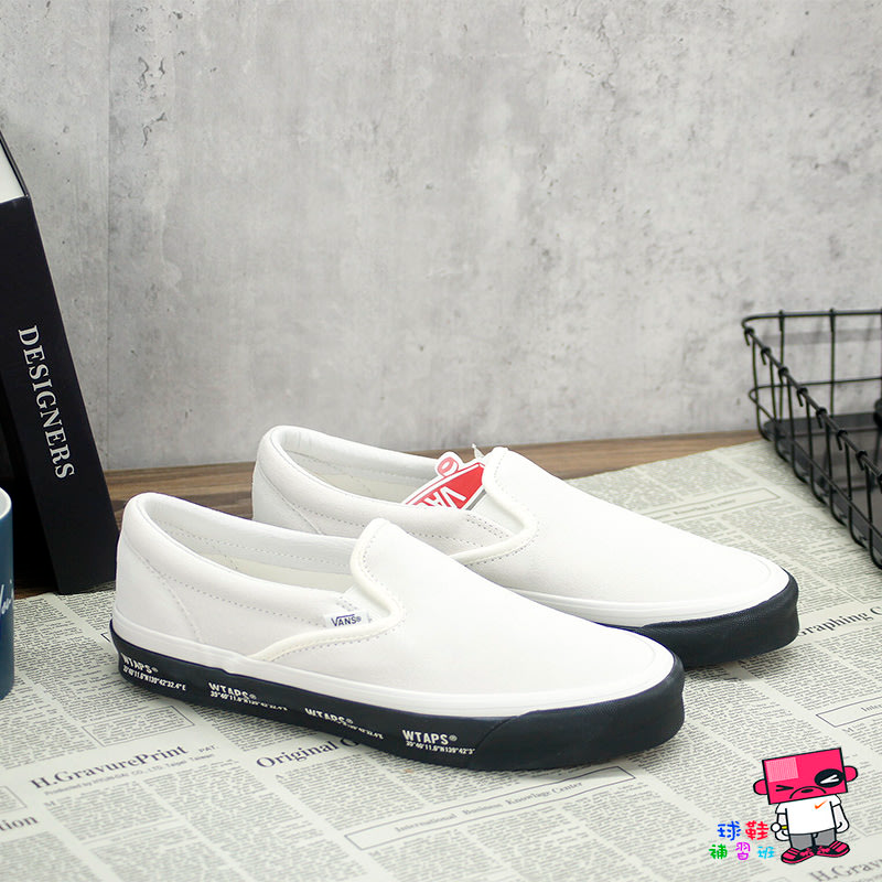 Giày Vans Classic Slip-On LX x WTAPS 'White Black' VN0A45JK20F1 - Ảnh 2