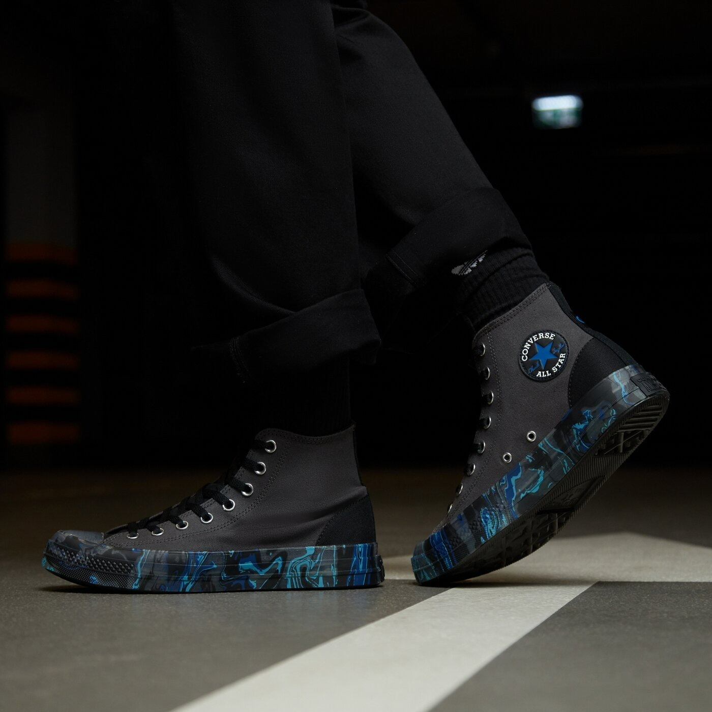 Giày Converse Unisex Chuck Taylor All Star CX Marbled Hi 'Storm Wind' A00426C - Ảnh 2