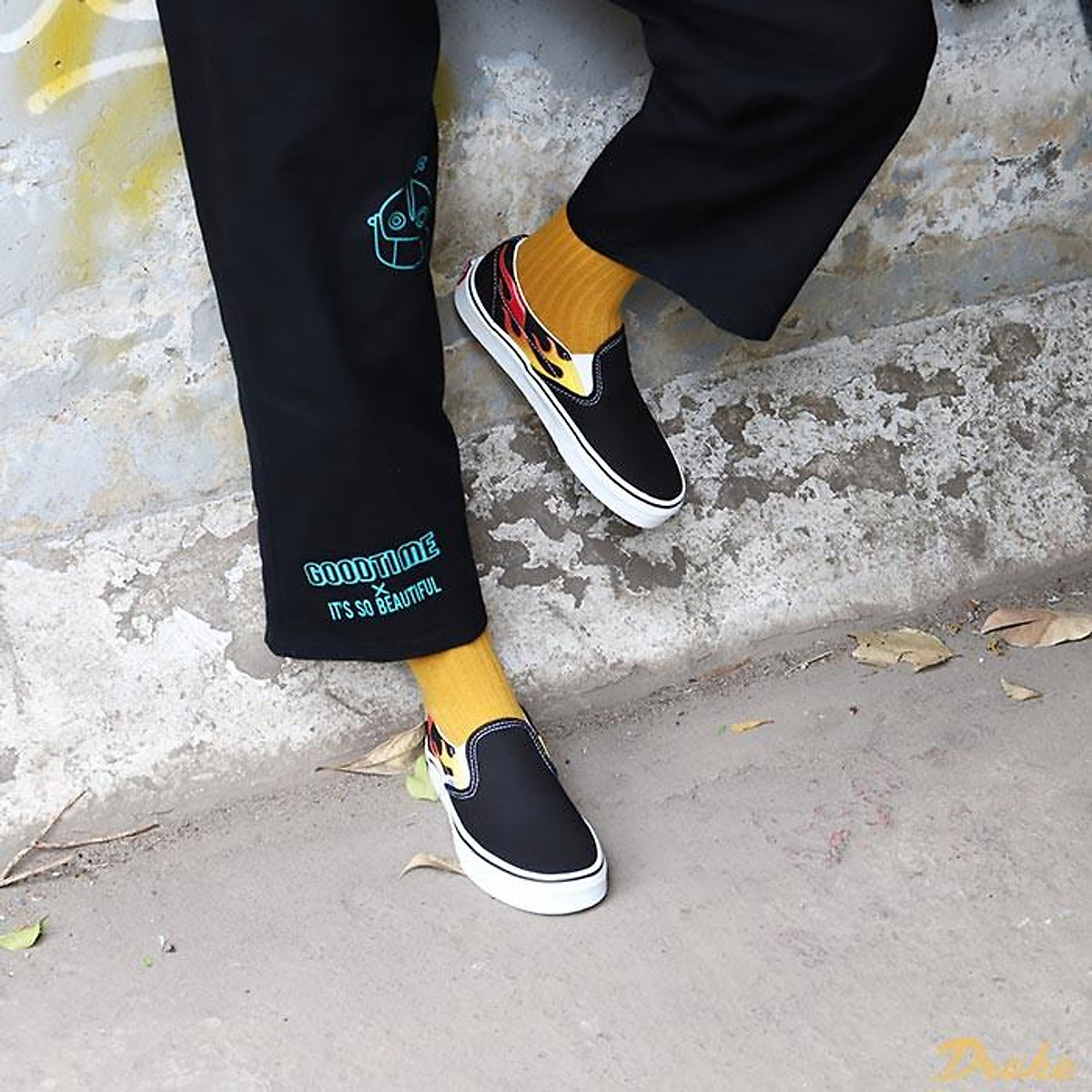 Giày Vans Classic Slip-On 'Flames' VN0A38F7PHN - Ảnh 4