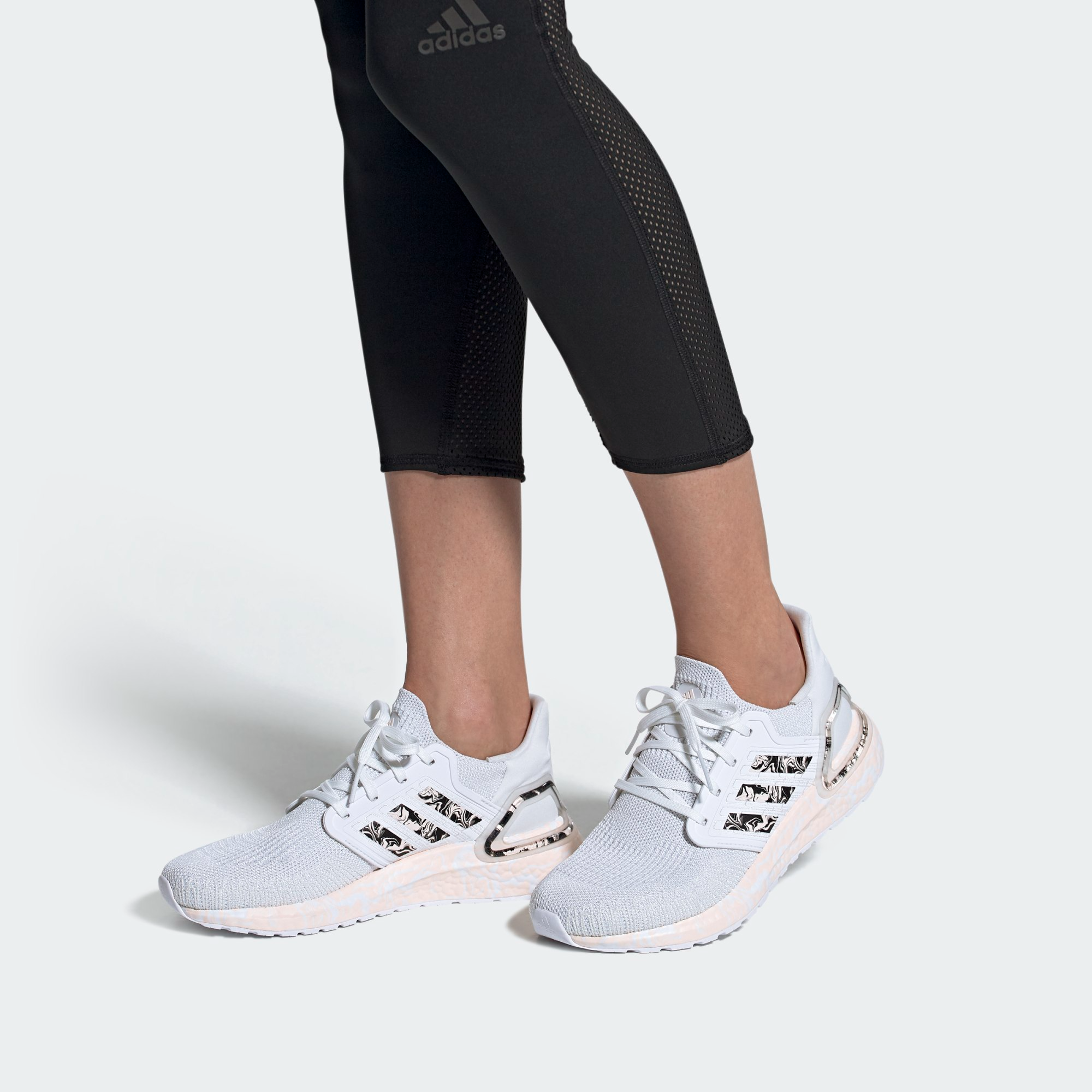 Alternative view of Giày Adidas Ultraboost 20 'Glam Pack White Pink Tint' FW5721