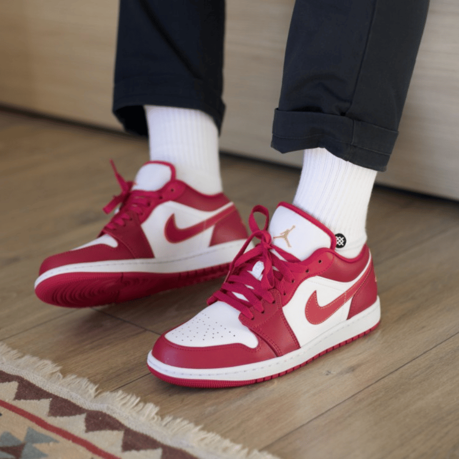 Giày Nike Air Jordan 1 Low Cardinal Red 553560-607 - Ảnh 5