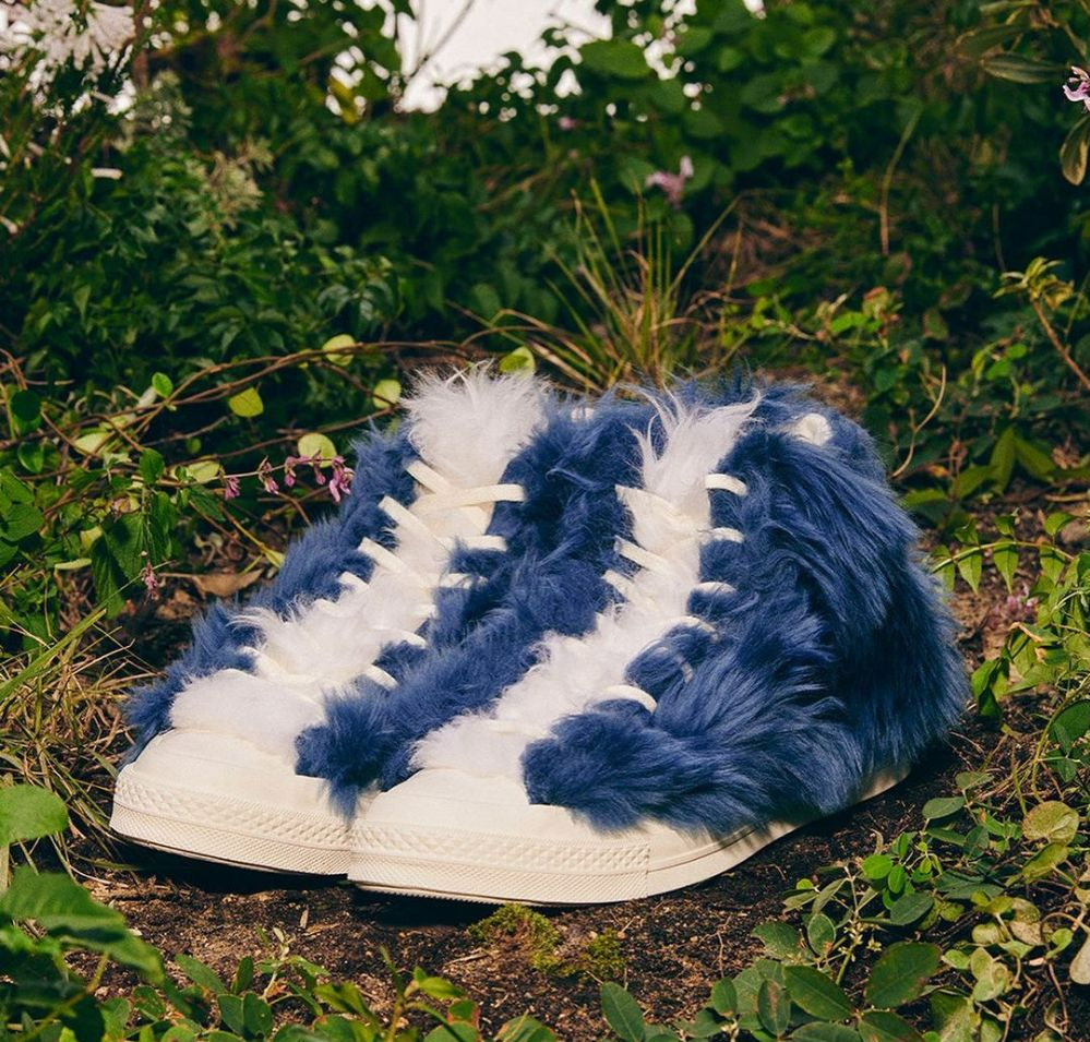 Giay Converse AMBUSH x Chuck 70 High 'Fuzzy Navy Blue' 170587C