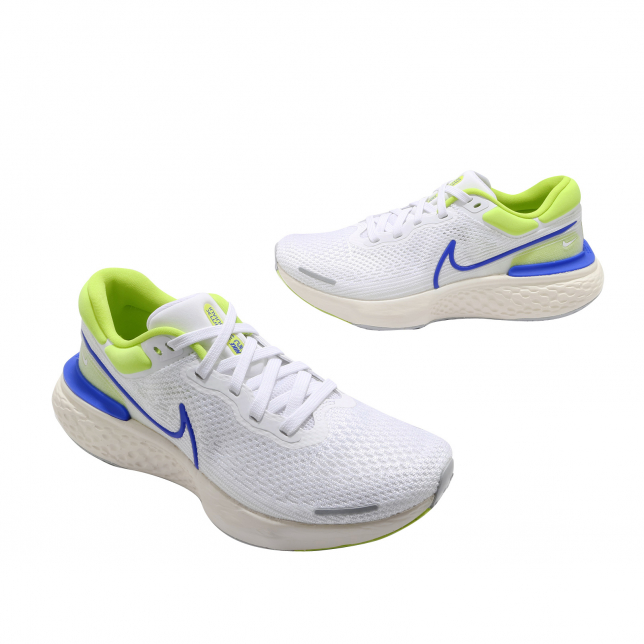 Giày Nike ZoomX Invincible Run Flyknit 'White Cyber Blue' CT2228-101 - Ảnh 7