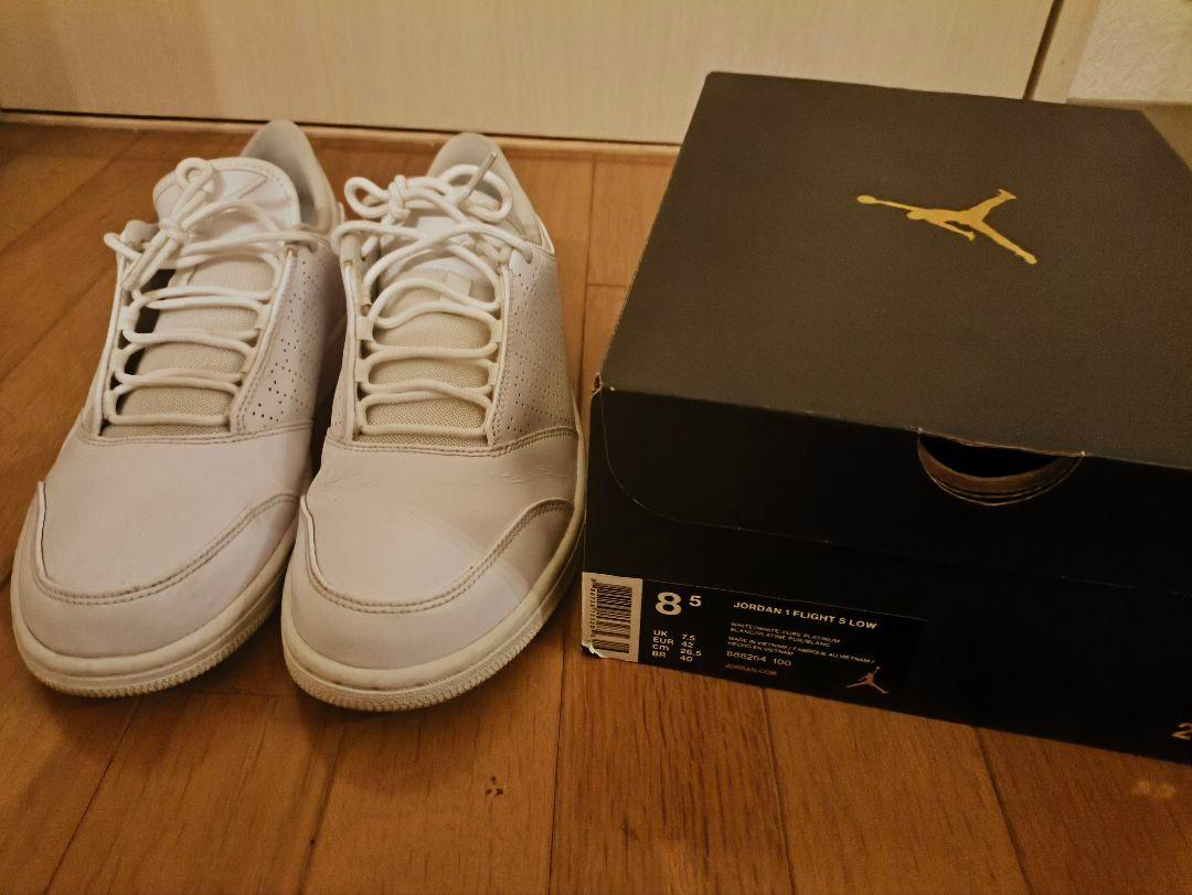 Giày Nike Air Jordan 1 Flight 5 Low 'White' 888264-100 - Ảnh 6
