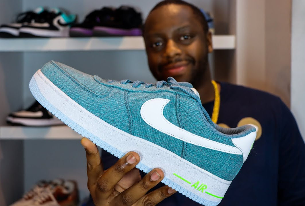 Giày Nike Air Force 1 Low '07 'Recycled Canvas Pack Ozone Blue' CN0866-001 - Ảnh 3