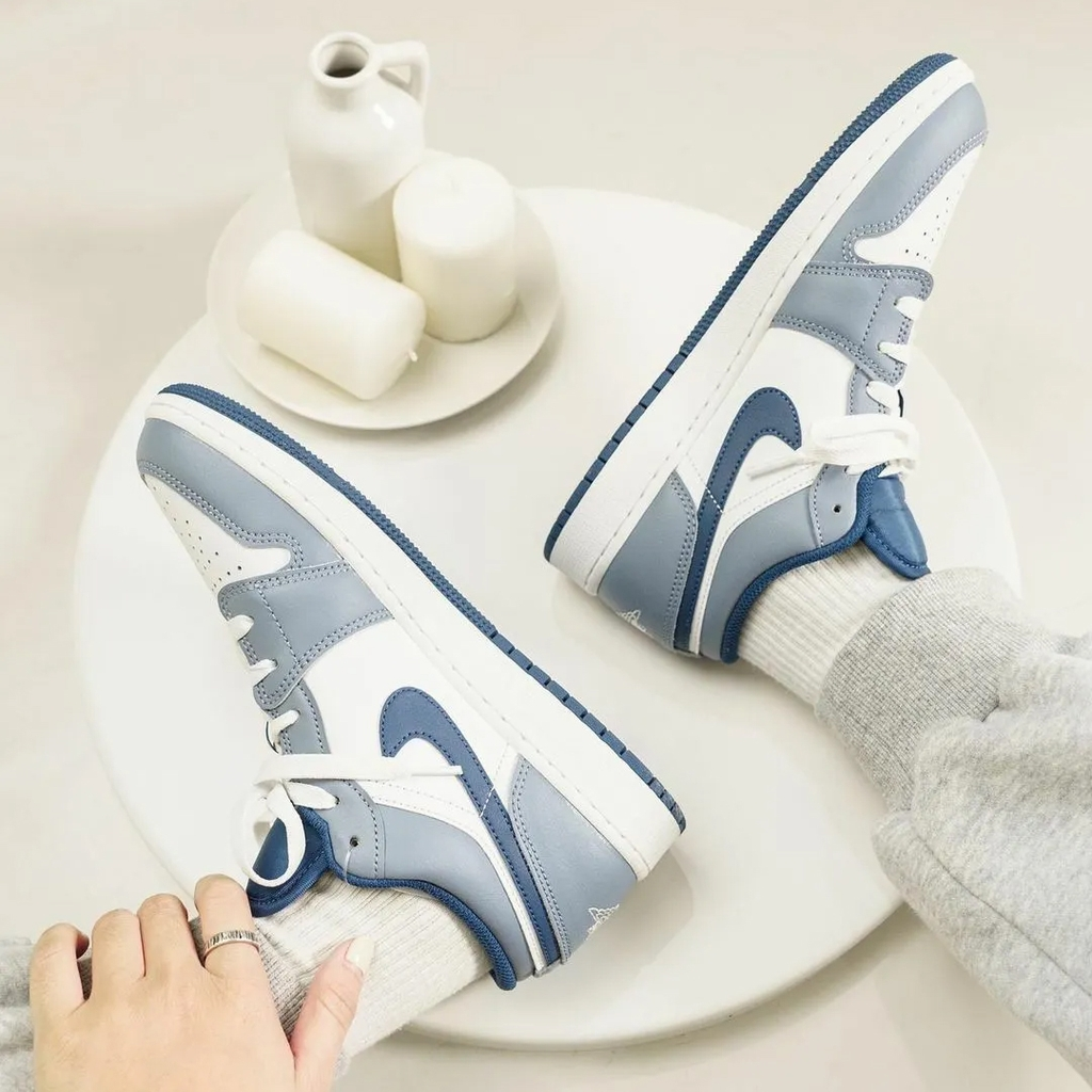 Giày Nike Air Jordan 1 Low 'Ashen Slate' 553558-414 - Ảnh 2