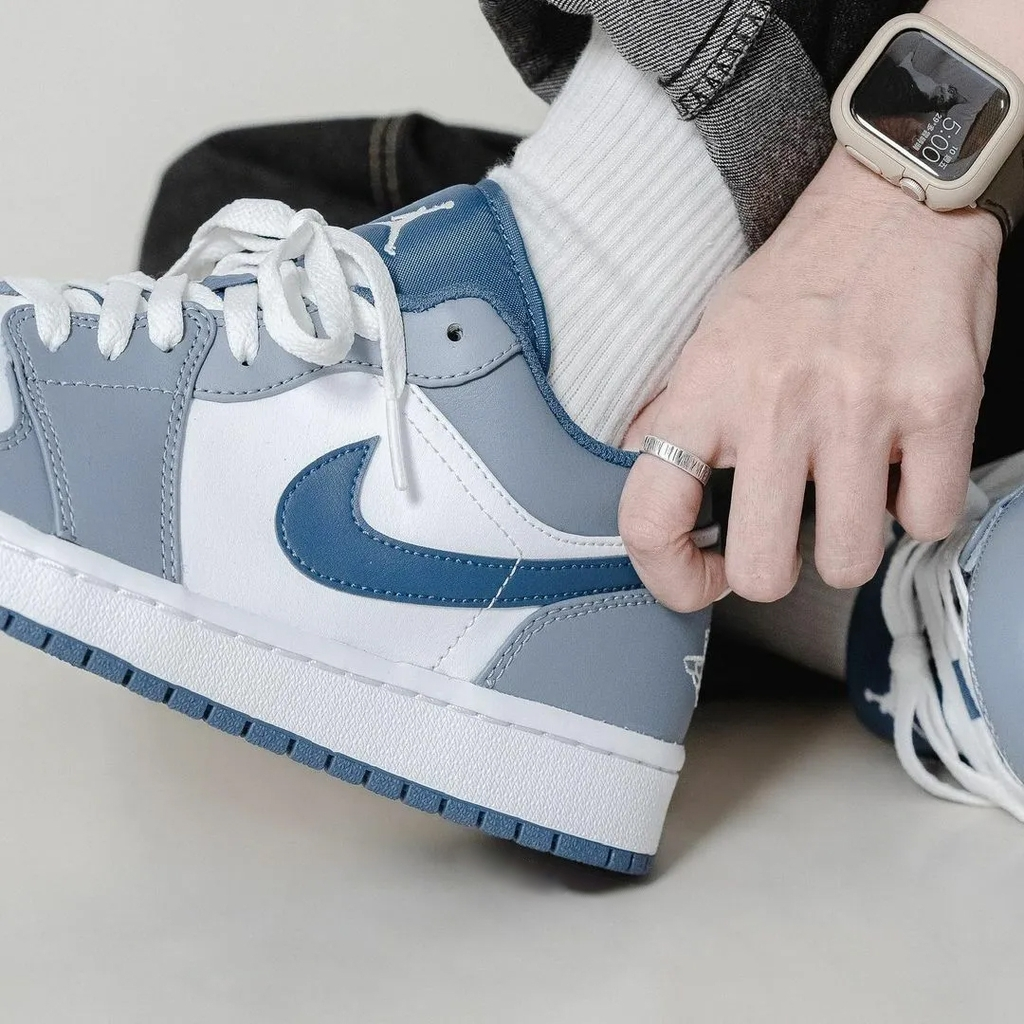 Giày Nike Air Jordan 1 Low 'Ashen Slate' 553558-414 - Ảnh 3