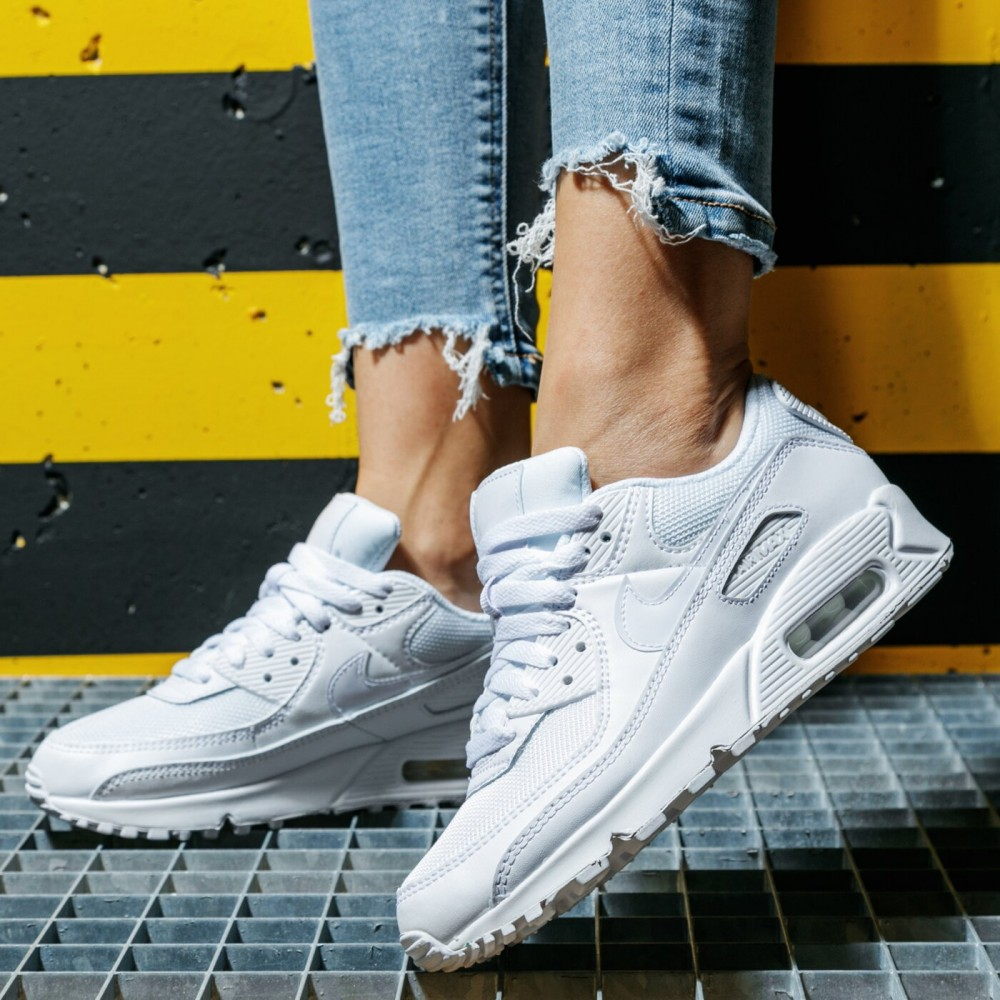 Giày Nike Wmns Air Max 90 Twist 'Triple White' CV8110-100 - Ảnh 3