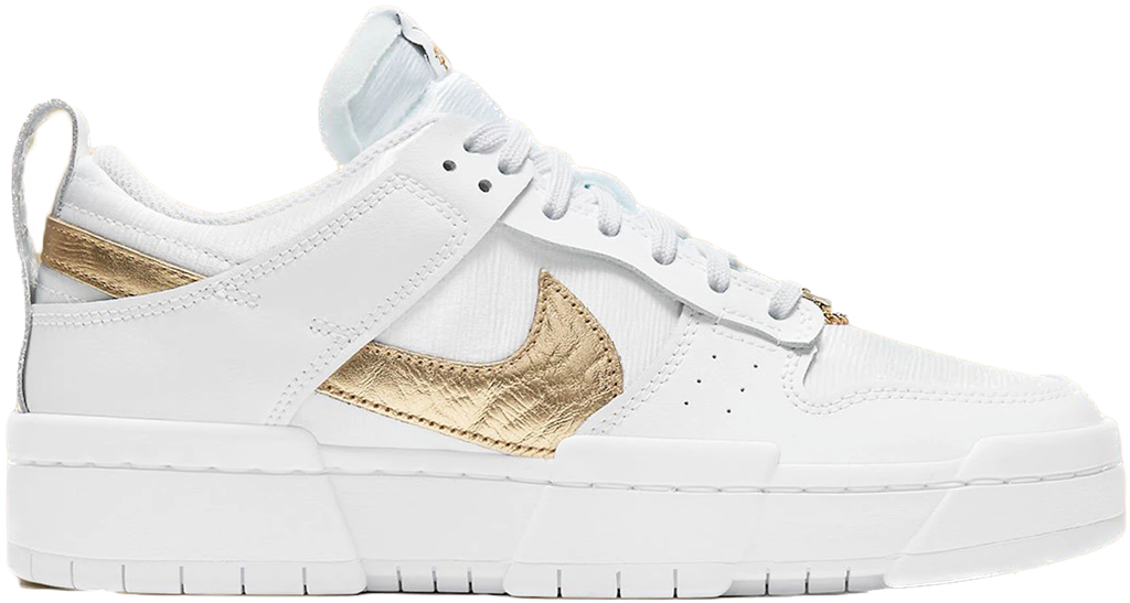 Giày Nike Wmns Dunk Low Disrupt 'White Metallic Gold' DD9676-100