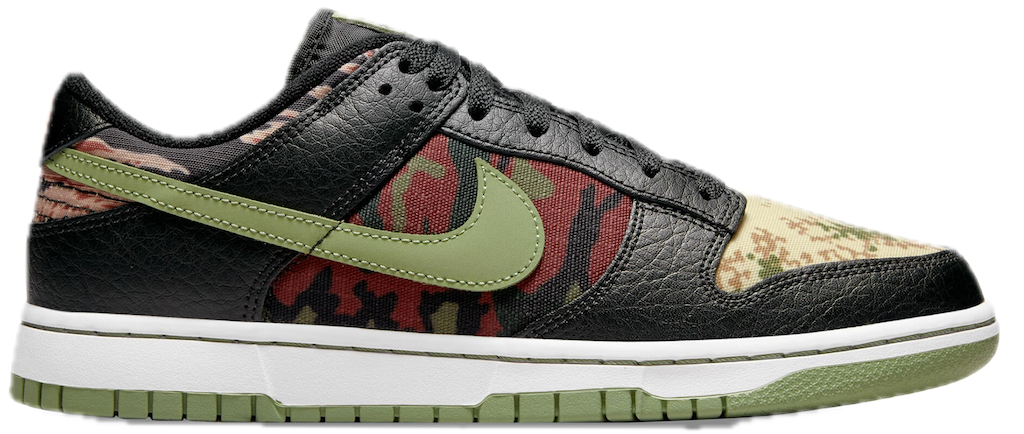 Giày Nike Dunk Low Camo 'Oil Green' DH0957-001