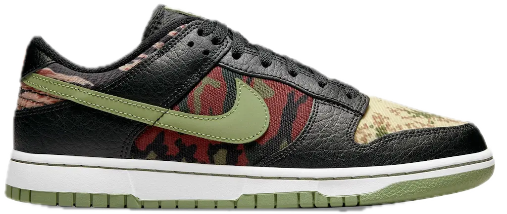 Giày Nike Dunk Low Camo 'Oil Green' DH0957-001