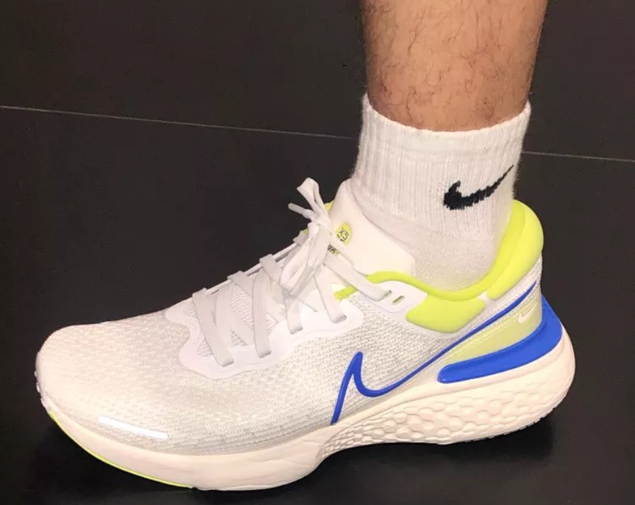 Giày Nike ZoomX Invincible Run Flyknit 'White Cyber Blue' CT2228-101 - Ảnh 2