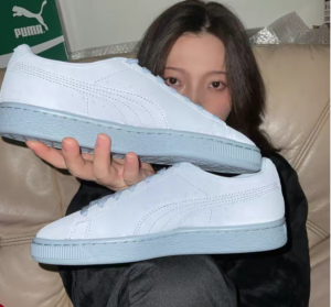 Alternative view of Giày Puma Suede Mono 21 'Blue Fog' 381176-03