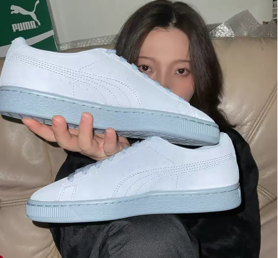 Alternative view of Giày Puma Suede Mono 21 'Blue Fog' 381176-03