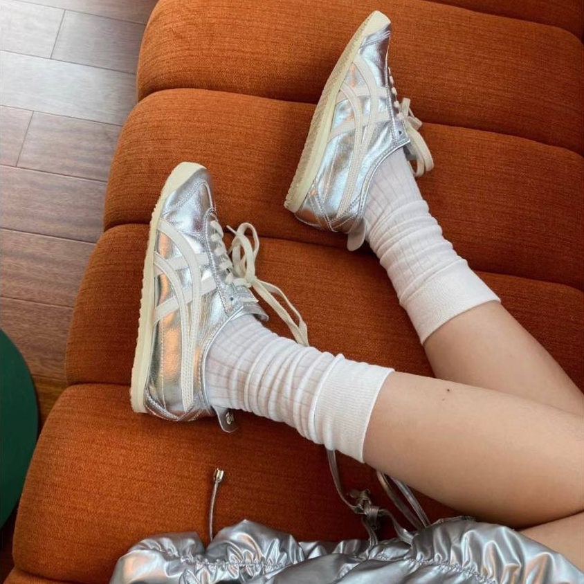 Giày Onitsuka Tiger Mexico 66 Silver White THL7C2-9399 - Ảnh 3