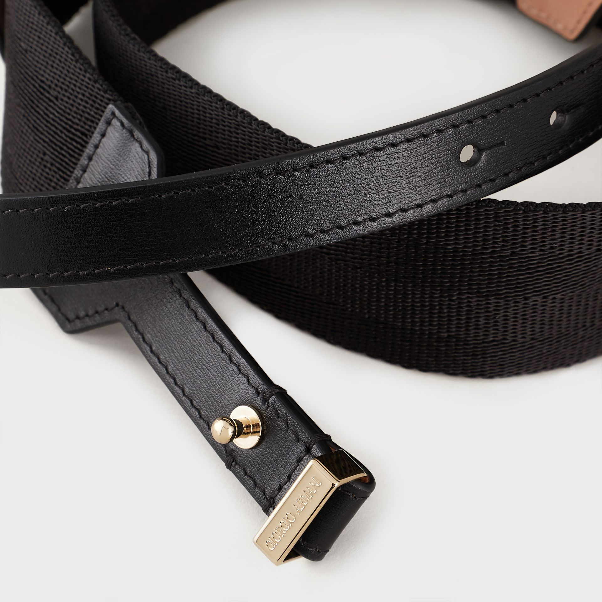 Thắt Lưng Giorgio Armani Palmellato 'Black' Y1I295YQZ7A180001 - Ảnh 2