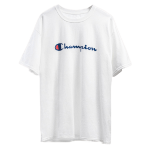Áo Champion Classic Graphic Logo Jersey T-Shirt White GT23H