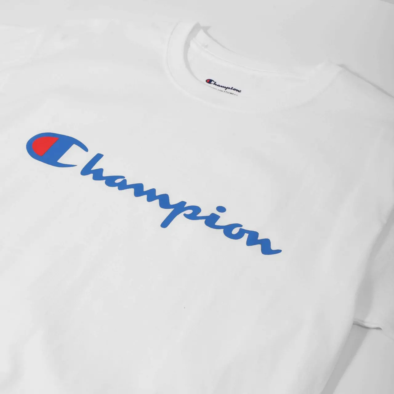 Alternative view of Áo Champion Classic Graphic Logo Jersey T-Shirt White GT23H