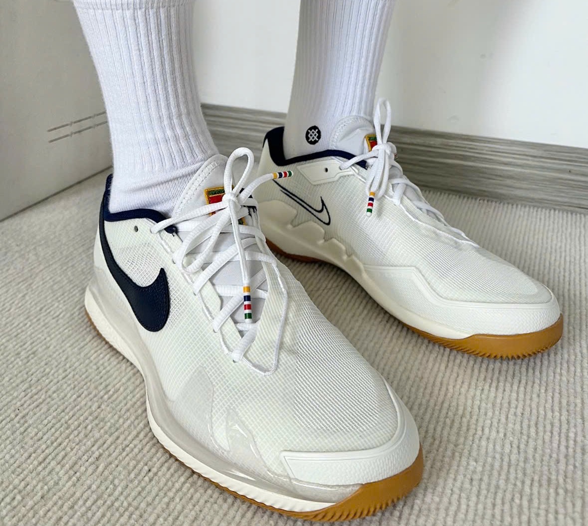 Alternative view of Giày Tennis Nike Court Air Zoom Vapor 'White Blue' CZ0222-133