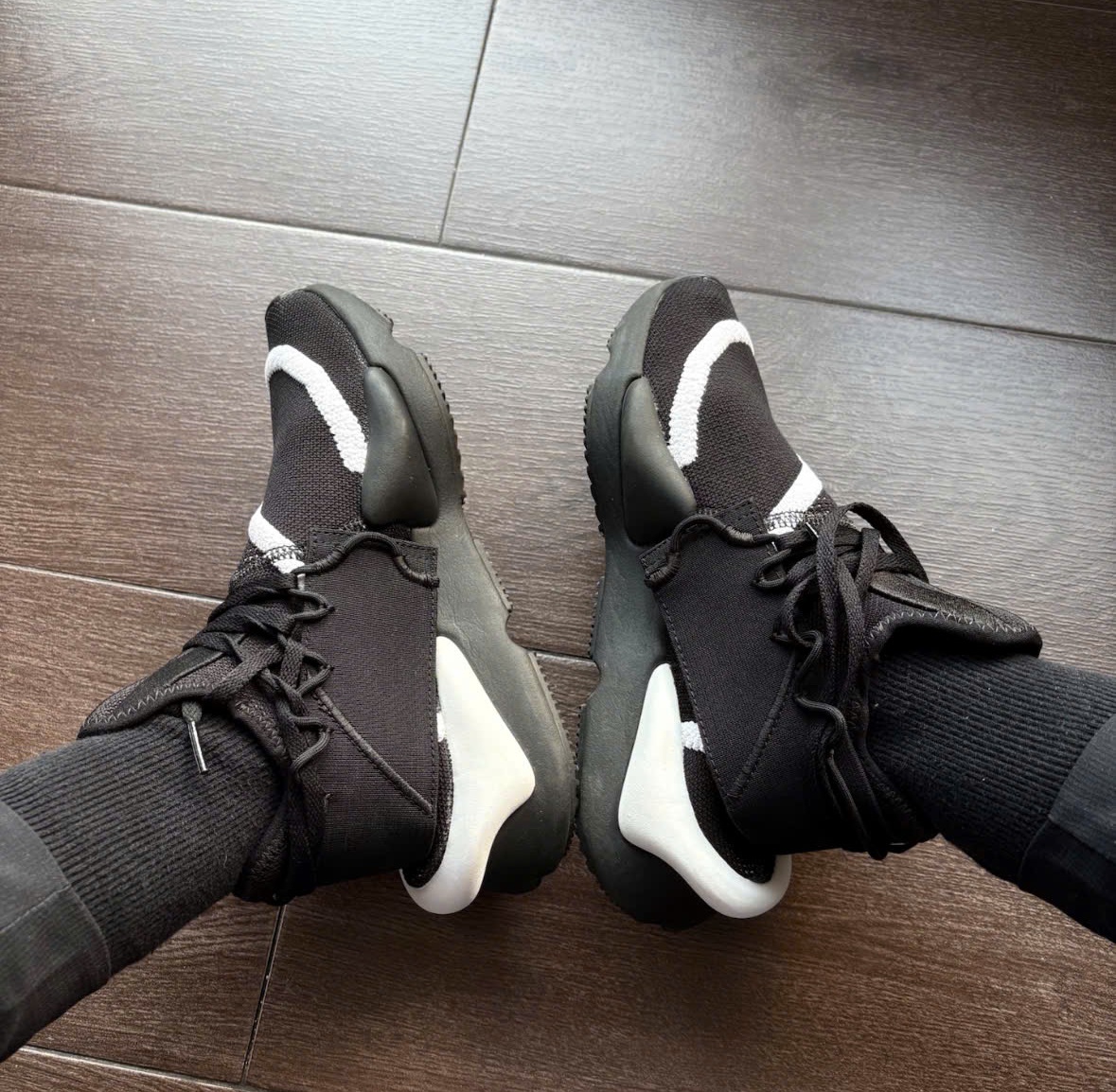 Alternative view of Giày Adidas Y-3 Kaiwa 'Black' EF2628