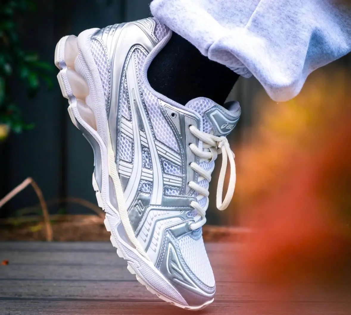 Giay Asics x JJJJound Gel-Kayano 14 'Silver White' 1201A457-100