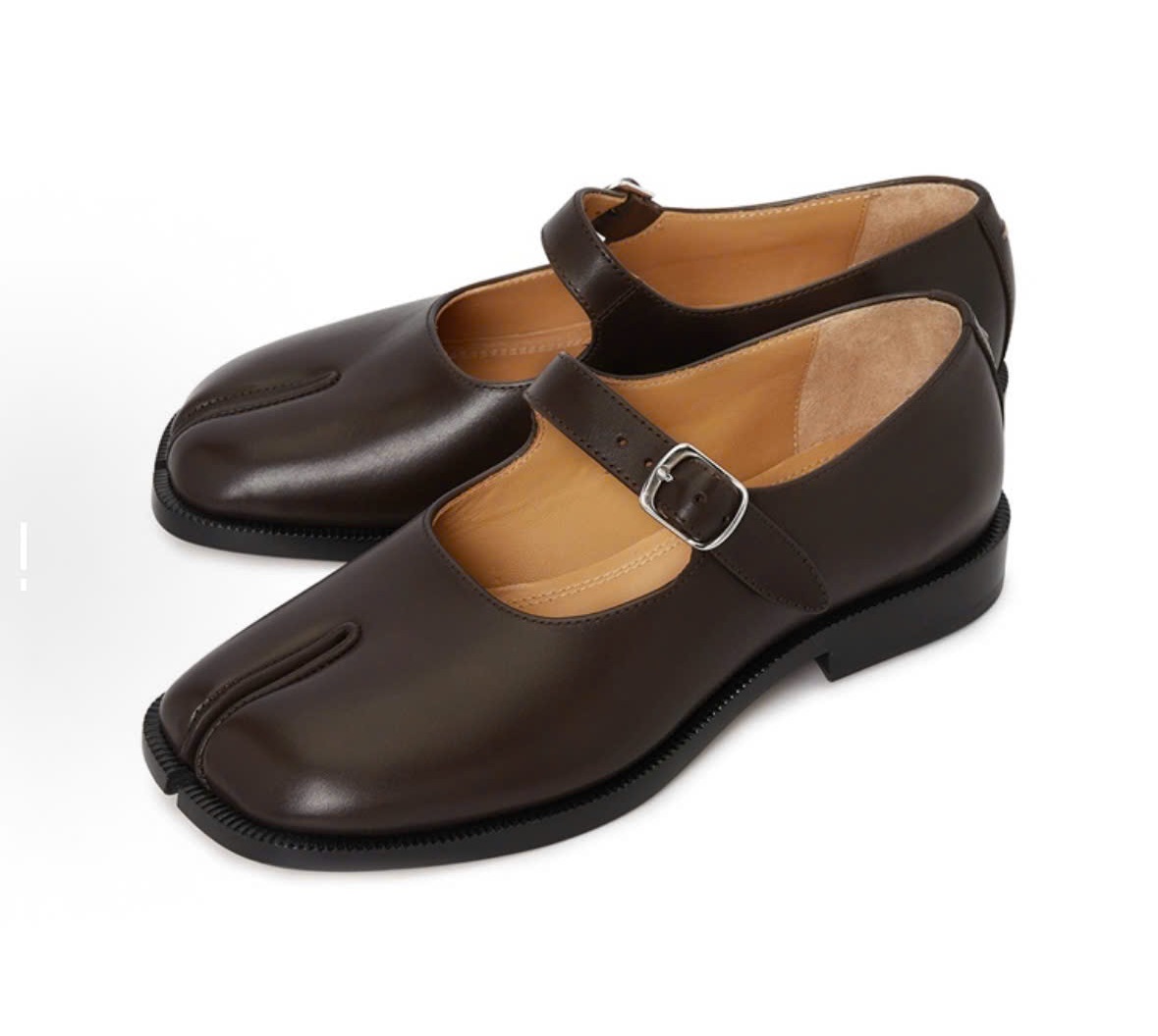 Alternative view of Giày Maison Margiela Box Calf Tabi Court 'Brown' S39WL0119P3292T2154