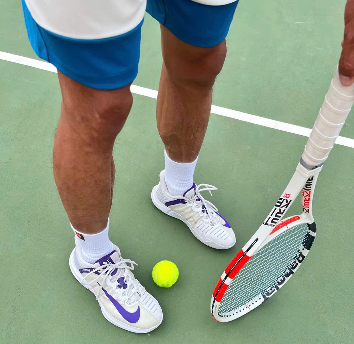 Alternative view of Giày Tennis Nike Air Zoom GP Turbo 'White Court Purple' CK7513-102