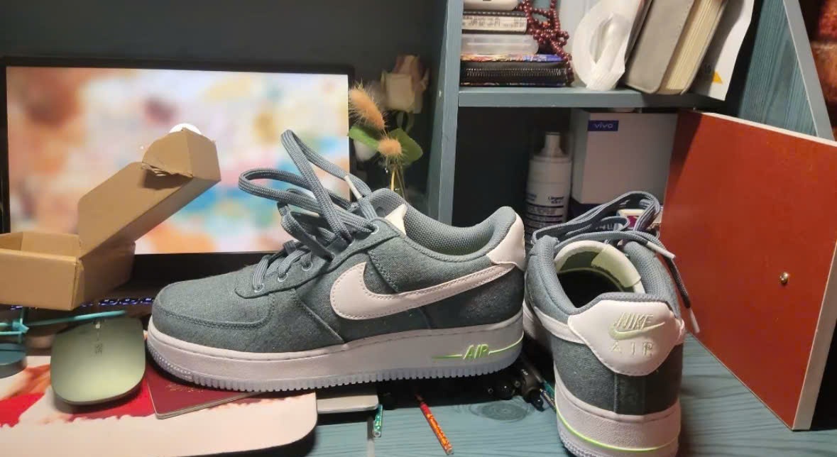 Giày Nike Air Force 1 Low '07 'Recycled Canvas Pack Ozone Blue' CN0866-001 - Ảnh 4