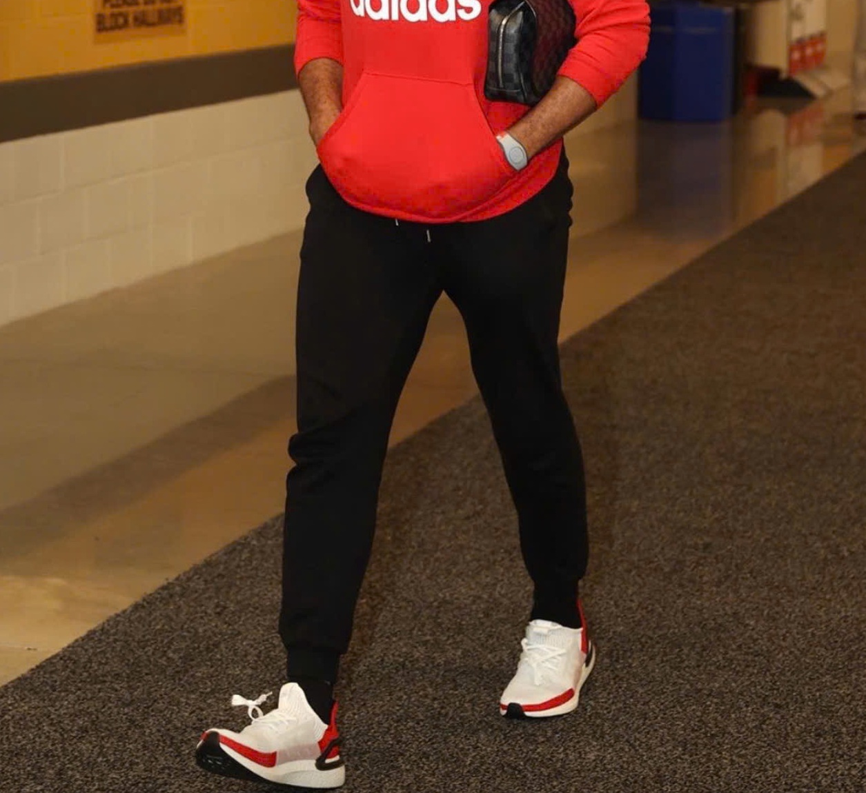 Alternative view of Giày Adidas UltraBoost 19 'White Scarlet' EF1341