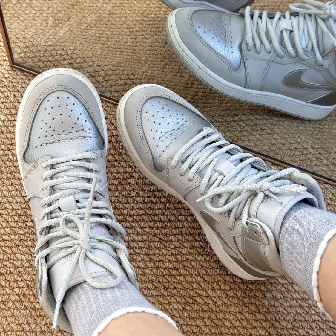 Giày Nike Air Jordan 1 Retro High CO 'Japan Neutral Grey' 575441-029 - Ảnh 4