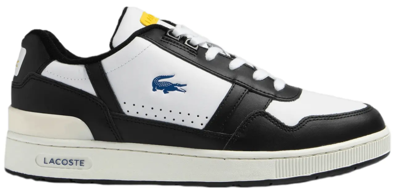 Giay Lacoste T-Clip 'Black White' 45SMA0076