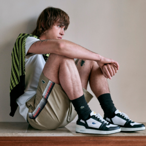 Giay Lacoste T-Clip 'Black White' 45SMA0076