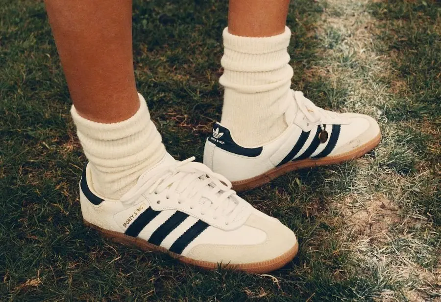 Giay Adidas x Sporty & Rich Samba OG 'Cloud White' HP3354