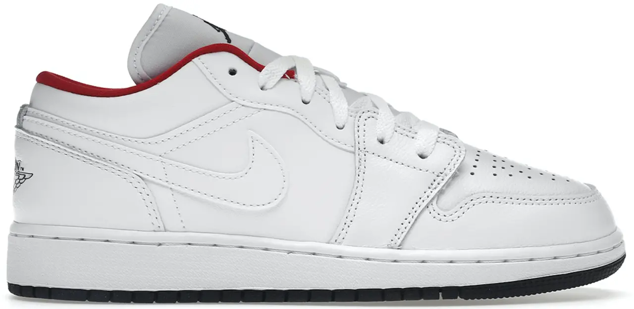 Giay Nike Air Jordan 1 Low 'White Gym Red Black' 553560-164