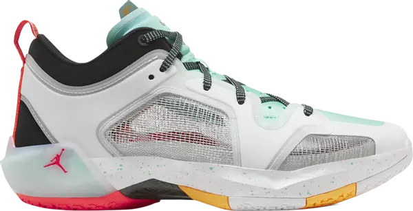 Giay Nike Air Jordan 37 Low PF x Guo Ailun 'Silver Island Green' FB8486-130