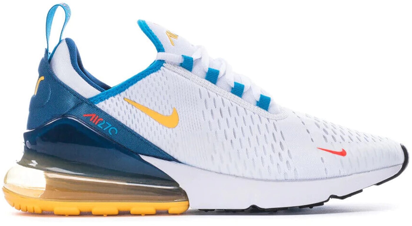 Giay Nike Air Max 270 'White Industrial Blue Citron Pulse' FJ4000-100