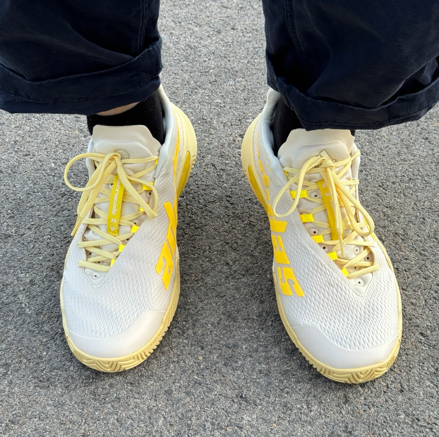 Giay Tennis Adidas Barricade 'Beige Yellow' GY1448