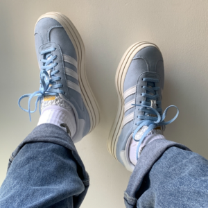 Giay Adidas Originals Gazelle Bold 'Clear Sky' ID6991