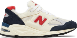 Giay New Balance 990v2 'White Red' M990TA2