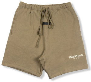 Quan Fear Of God Essentials Fleece Shorts SS22 'Oak'