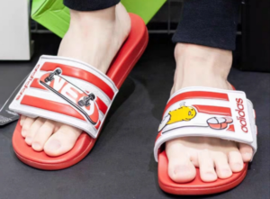 Dep Adidas Adilette Comfort 'Red White' FY3040