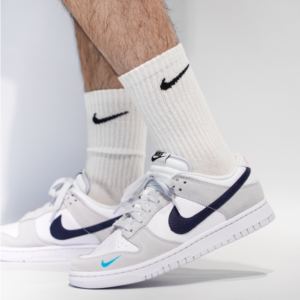 Giay Nike Dunk Low 'Mini Swoosh White Grey Navy Aqua' FJ4227-001