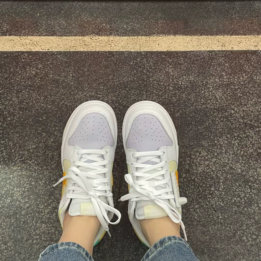 Giày Nike Dunk Low Spring Mix 'White' FJ4742-100 - Ảnh 4