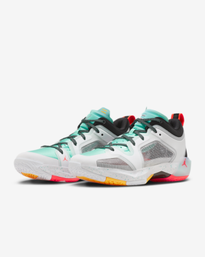 Giay Nike Air Jordan 37 Low PF x Guo Ailun 'Silver Island Green' FB8486-130