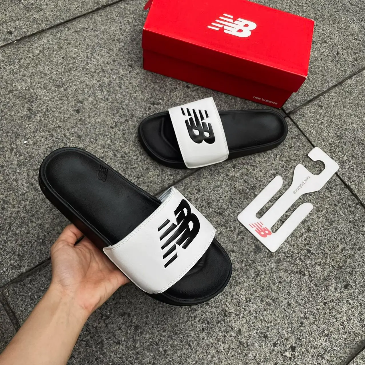 Dep New Balance Lifestyle Sandal 'Black White' SMF200F1
