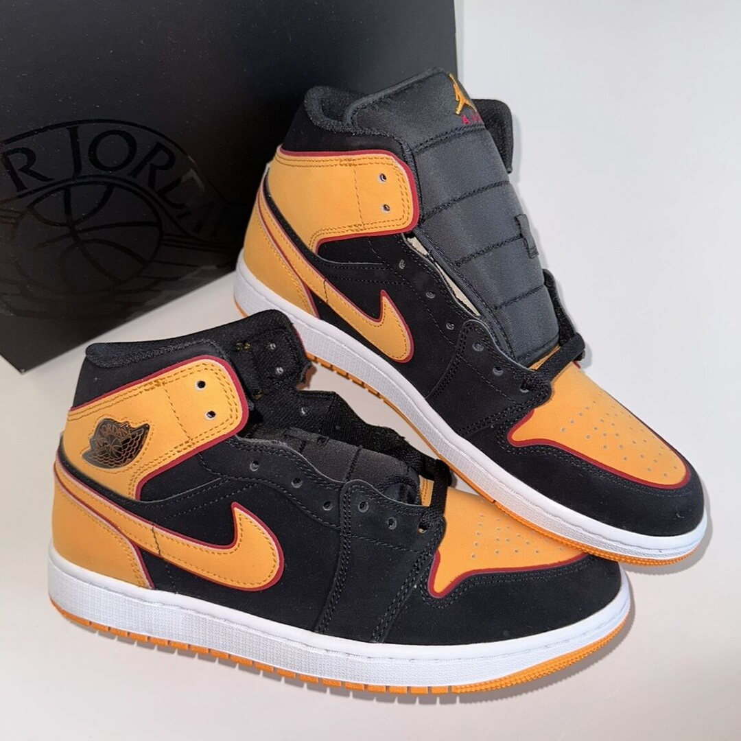 Giay Nike Air Jordan 1 Mid 'Fat Tongue Black Orange' FJ4923-008